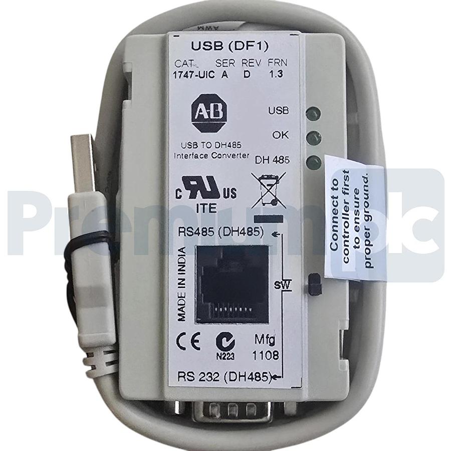 Allen Bradley 1747-UIC /A SLC500 USB to DH-485 Interface Converter 1747UIC NSMP