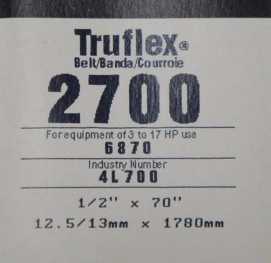 Used LOT OF 11 NEW GATES TRUFLEX V BELTS 5L400 4L700 3580 2550 2540