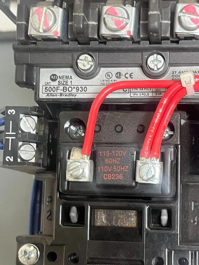 Used Allen-Bradley 2113B-BABD-7FEC2A-37TGA MCC Bucket 2HP 480V Size 1 Starter 140MG