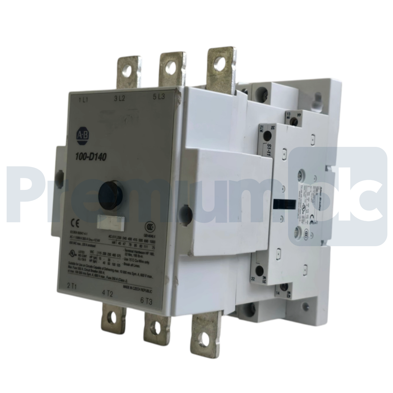 Used Allen Bradley 100-D140D11 /B IEC Contactor 3PH 140A 600V 110/120V-Coil 100-D140