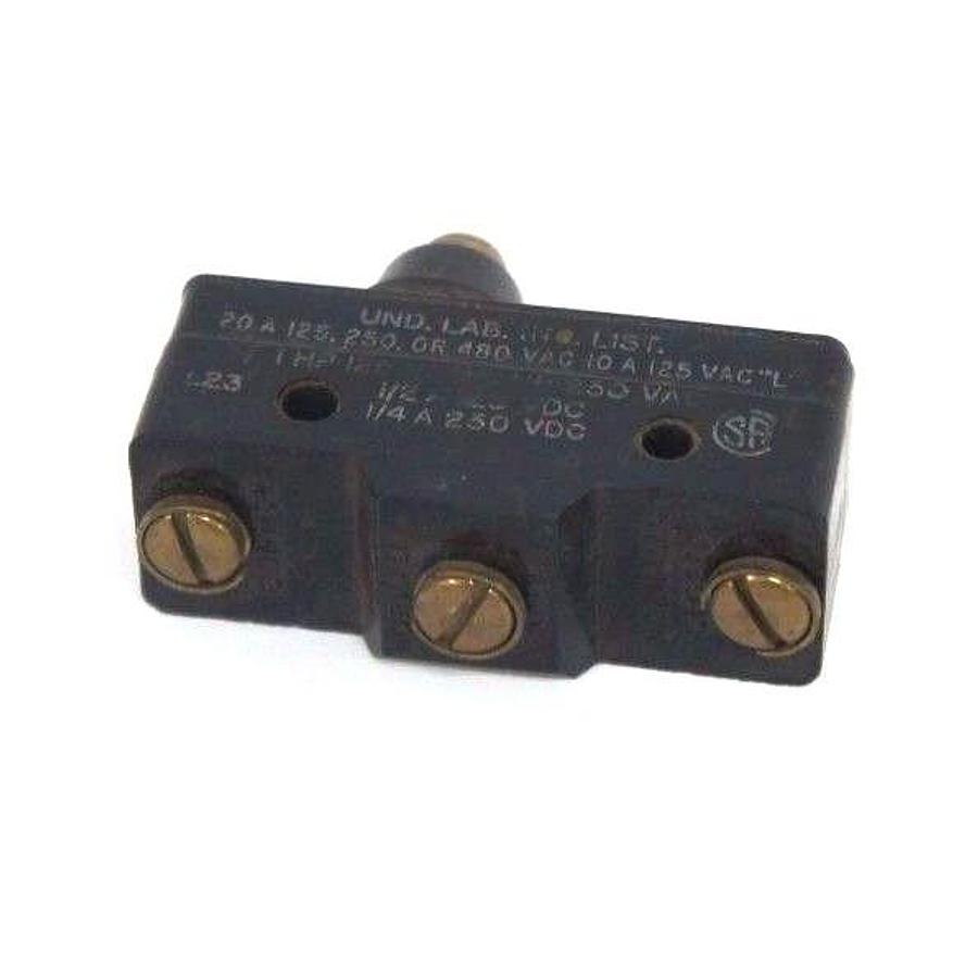 Used LOT OF 3 HONEYWELL MICROSWITCH BA-2RB-A2 PLUNGER BASIC SWITCHES