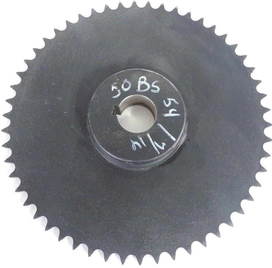 Used NEW MARTIN 50BS54 1 7/16 SINGLE ROW SPROCKET 1-7/16" BORE 54 TEETH