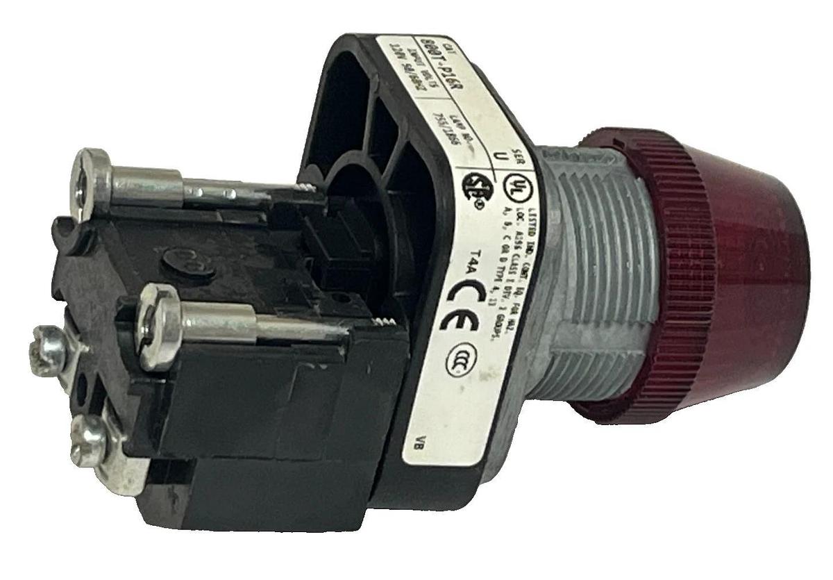 ALLEN BRADLEY 800T-P16R SER. U BULLETIN 800T 30mm PILOT LIGHT RED 120V 50/60Hz