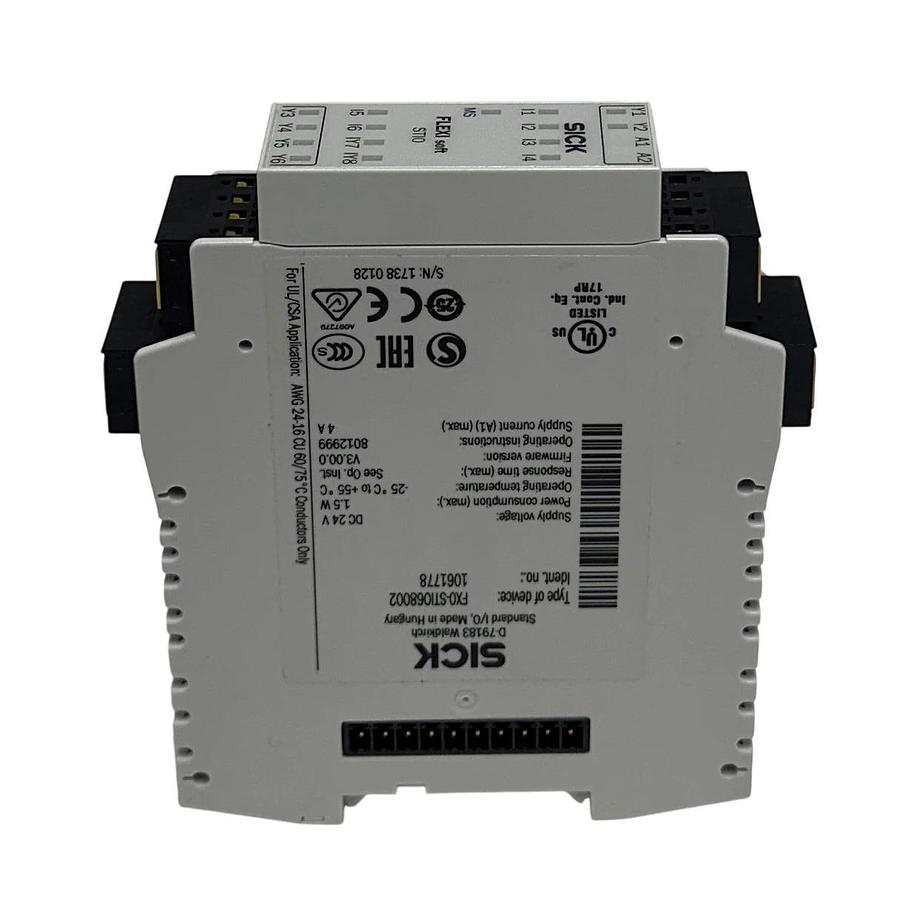 SICK FX0-STIO68002 / 1061778 FLEXI Soft STIO SAFETY CONTROLLER 24VDC 1.5W NSMP