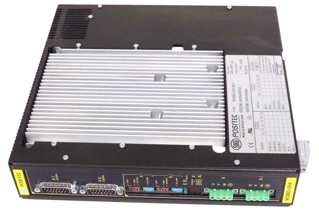 Used SIG POSITEC BERGER LAHR WDM3-004.1801 SERVO DRIVE 230/240V, 5,5A WDM30041801