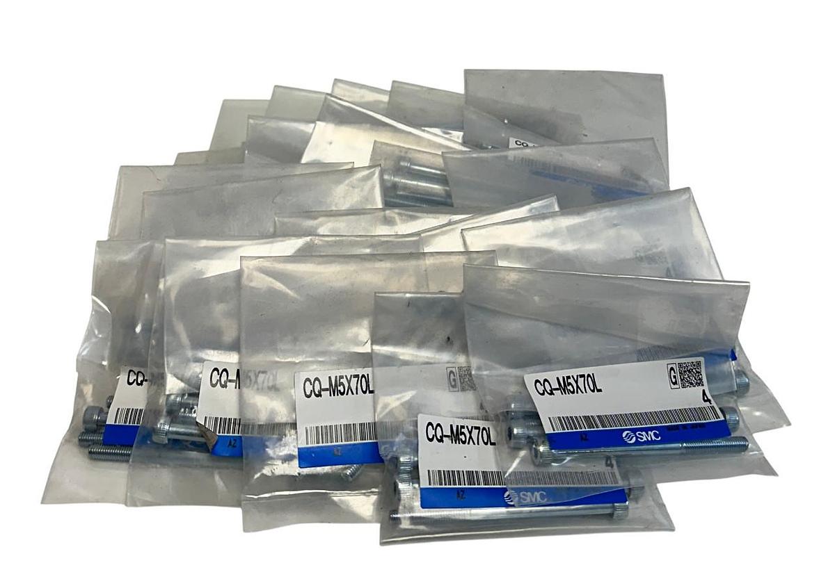 Used 80 SMC CQ-M5X70L / CQM5X70L MOUNTING BOLTS (20 BAGS OF 4) NSFS