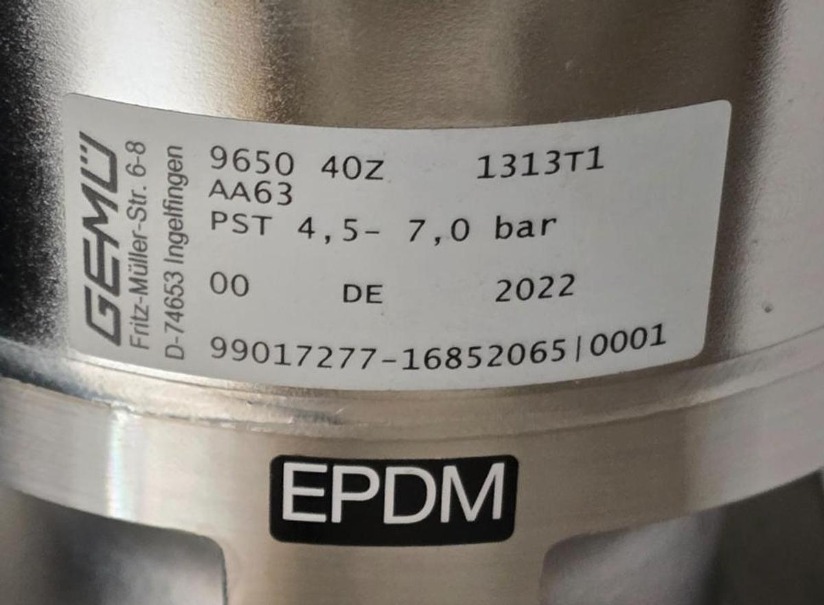 Used GEMU 9650 40Z 1313T1 AA63 | 99017277 Diaphragm Valve Actuator Krones 0901216249