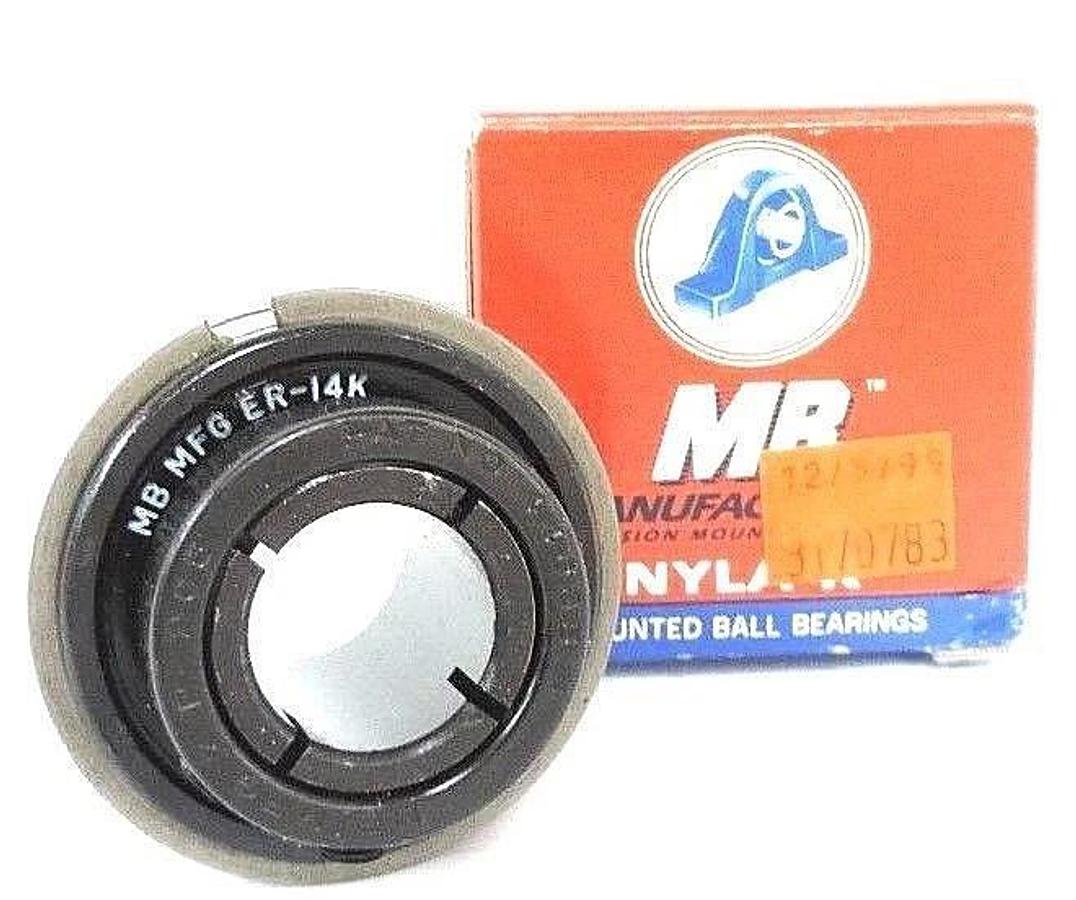 Used NIB MB ER-14K INSERT BEARING 7/8IN BORE 52MM OD 1-3/8IN W, ER14K