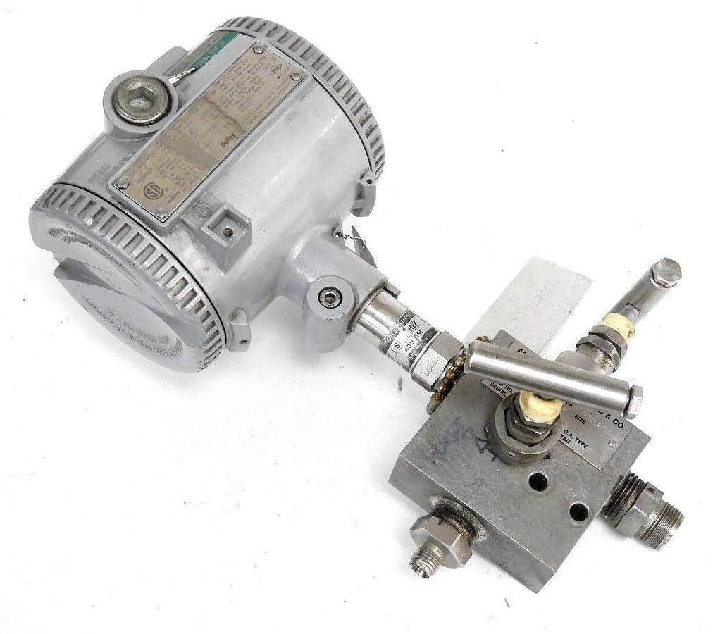 Used BAILEY PTSPGG1100B210B DIFFERENTIAL PRESSURE TRANSMITTER ASSEMBLY