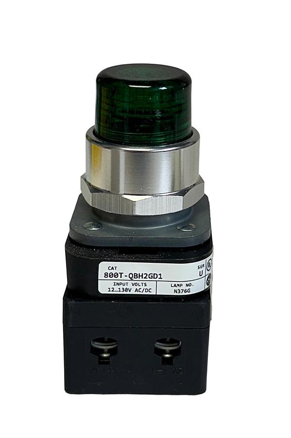 Used ALLEN BRADLEY 800T-QBH2GD1 /U 30mm MOMENTARY PUSH BUTTON GREEN 12-130VAC/DC NSMP