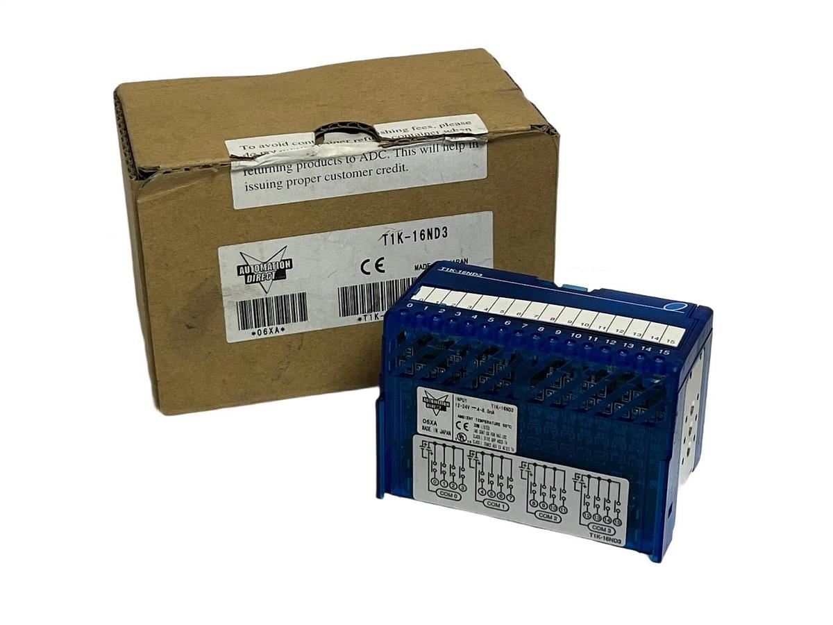 AutomationDirect T1K-16ND3 Terminator I/O Discrete Input Module | New Surplus