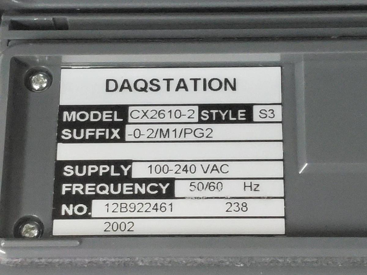 Used YOKOGAWA CX2610-2-0-2/M1/PG2 DAQSTATION STYLE: S3 B8700CL B8700CM B8700CN
