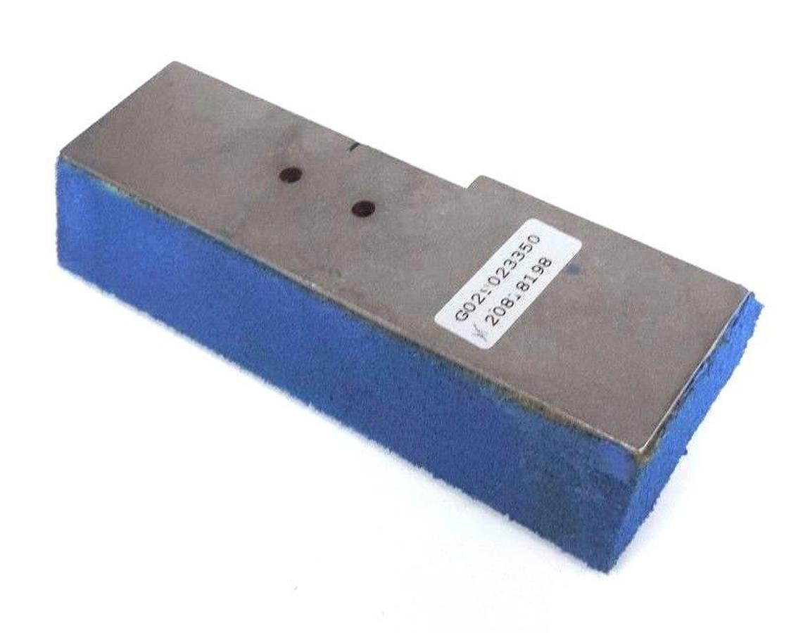 Used NEW KRONES G029023350 SPONGE CPL LM L=133.5 B=60.9. SOFT BLUE