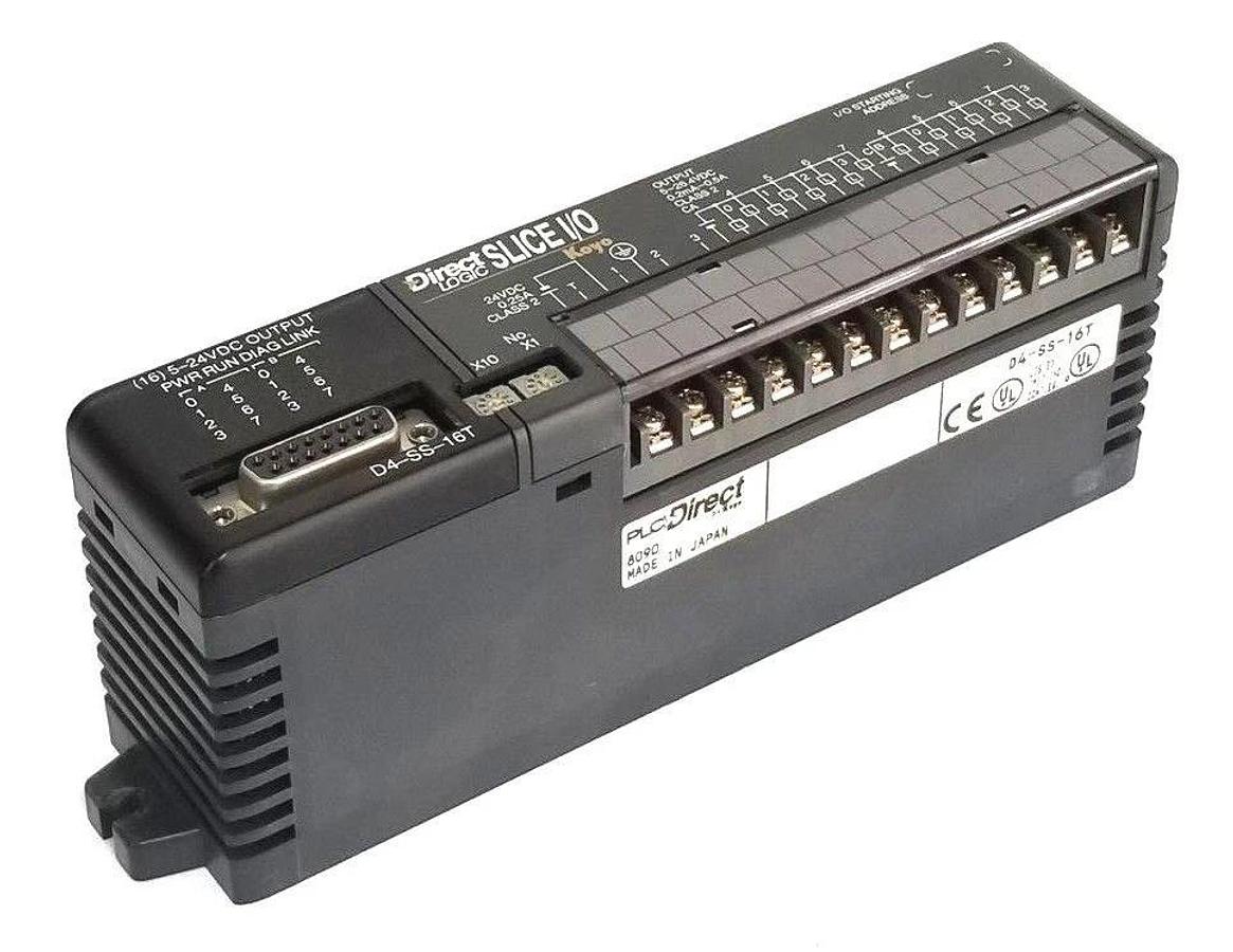Used PLC DIRECT LOGIC D4-SS-16T SLICE I/O OUTPUT MODULE D4SS16T