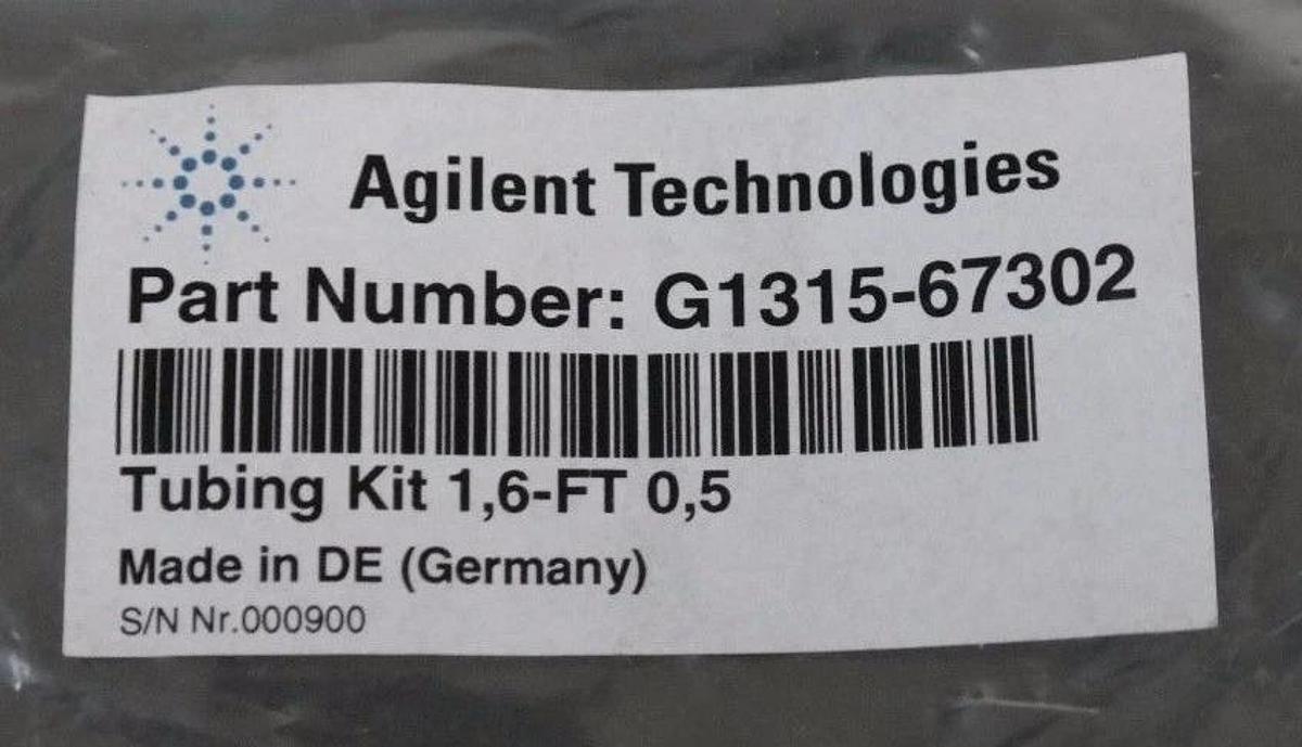 Used NEW AGILENT G1315-67302 CONNECTING TUBING KIT 1,6-FT,0,5, 0100-1516, G131567301