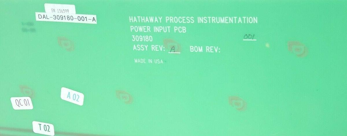 Used HATHAWAY PROCESS 309180 POWER INPUT PCB RPS-100 509180