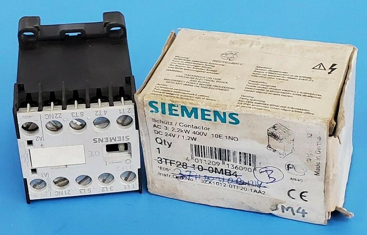 Used SIEMENS 3TF2801-0MB4 CONTACTOR 3TF28010MB4