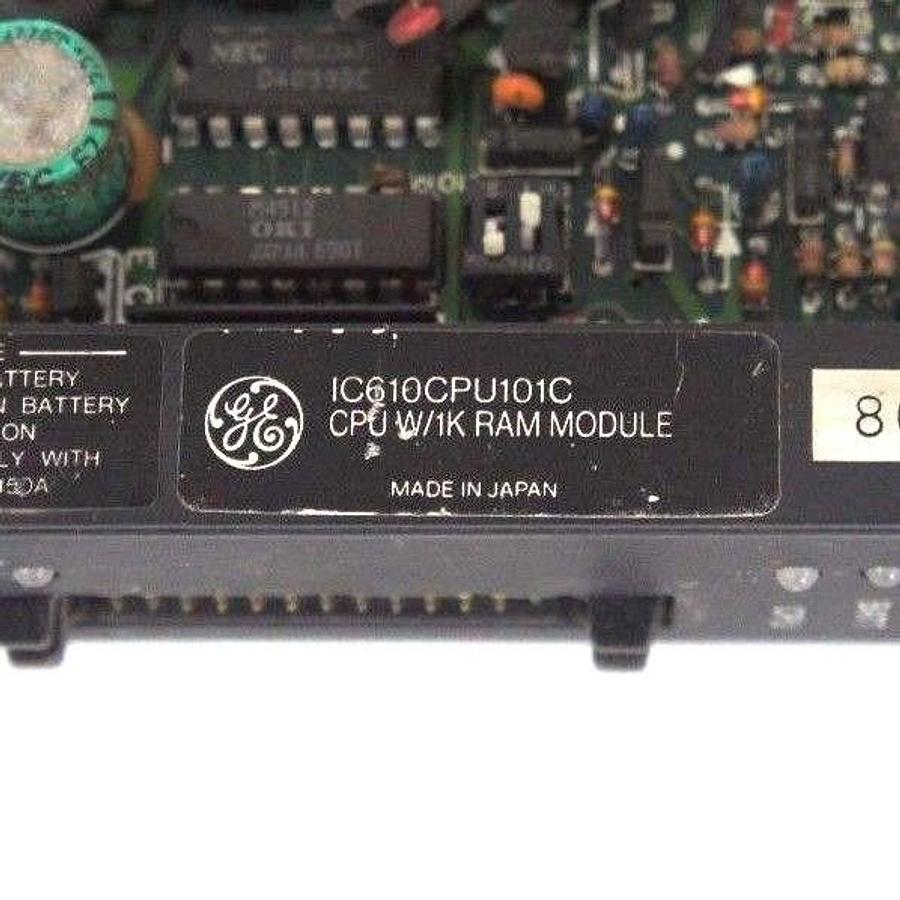 Used GE FANUC IC610CPU101C CPU MODULE W/ 1K RAM