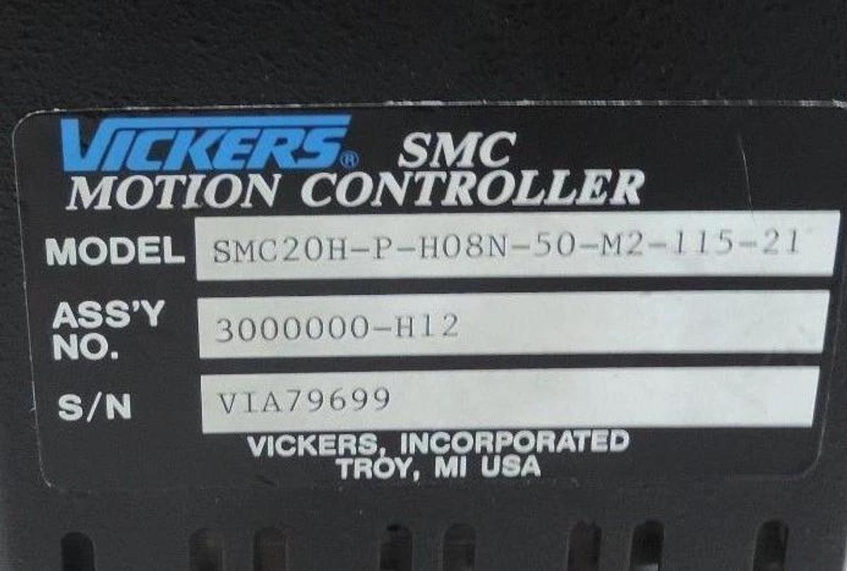 Refurbished REPAIRED VICKERS SMC20H-P-H08N-50-M2-115-21 MOTION CONTROLLER 3000000-H12