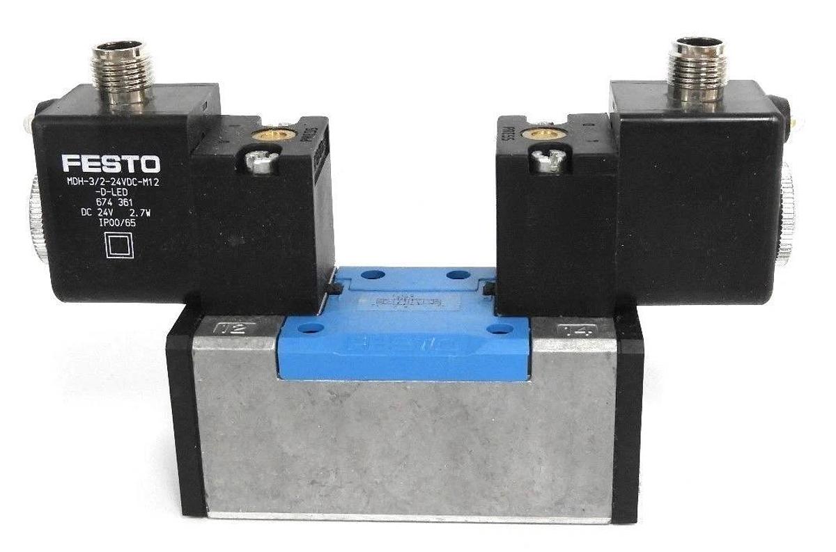 NIB FESTO JMDH-5/2-D-1-M12-C-SA SOLENOID VALVE 532687, SERIE: S502