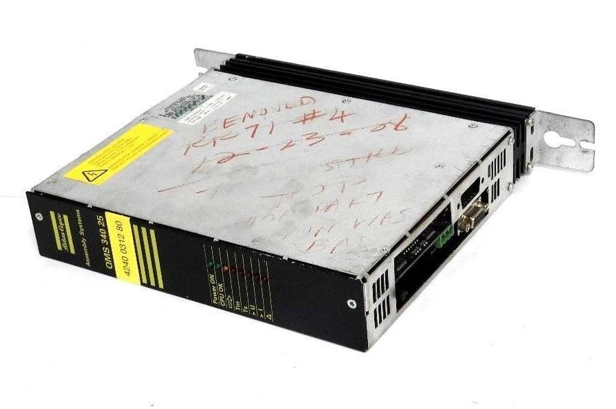 Used ATLAS COPCO QMS-340-25 SERVO CONTROLLER 4240 0312 80, QMS34025