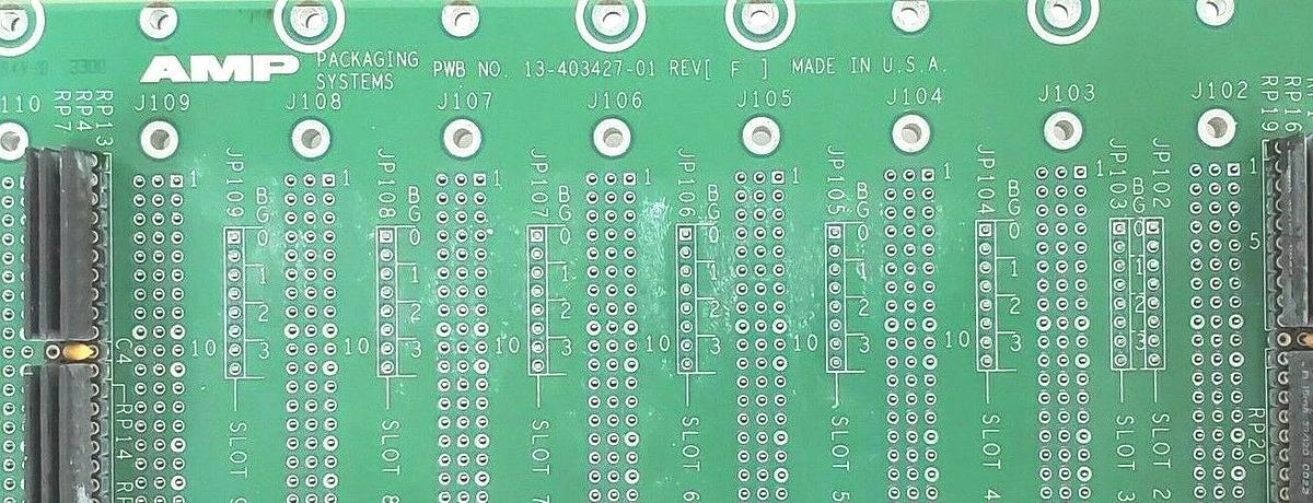 Used ADEPT TECH AMP PACKAGING SYSTEMS 15340-00030 REV. A PC BOARD 1534000030