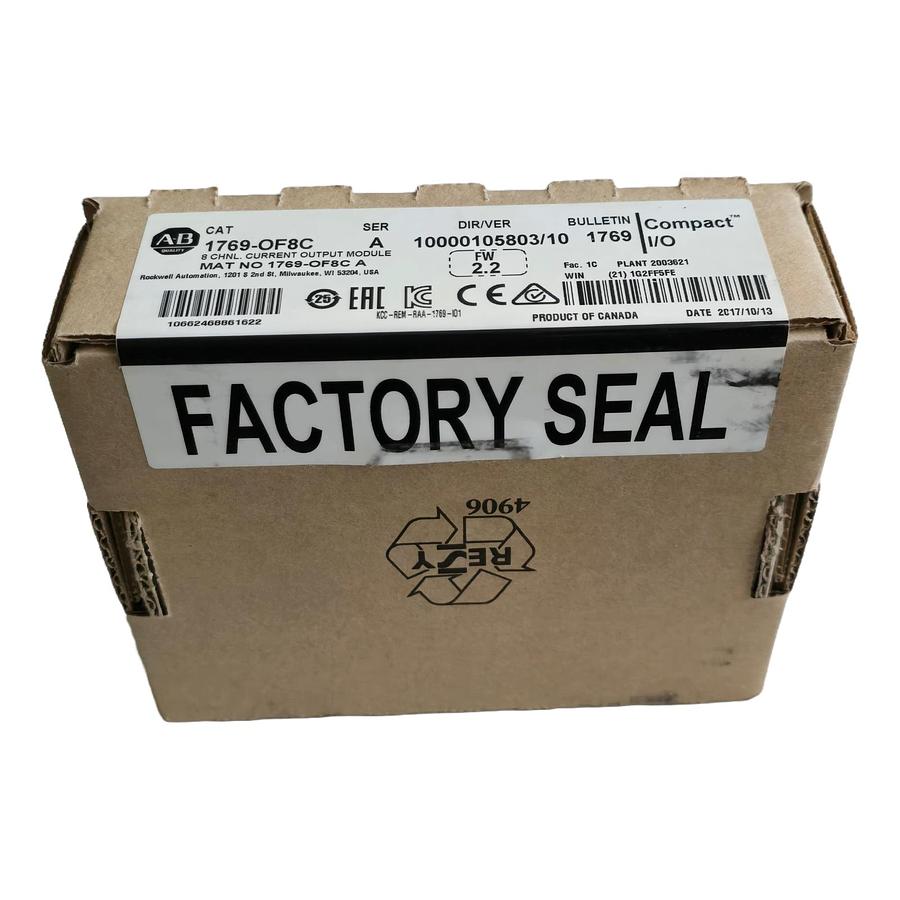 ALLEN BRADLEY 1769-OF8C /A CompactLogix 8CH ANALOG OUTPUT MODULE F/W: 2.2 NSFS
