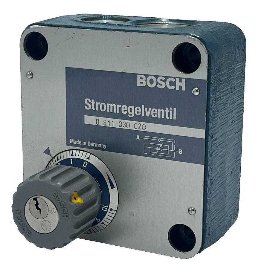 Used Bosch Rexroth 0-811-330-020 Proportional Flow Control Valve - 2-Way - Size 6