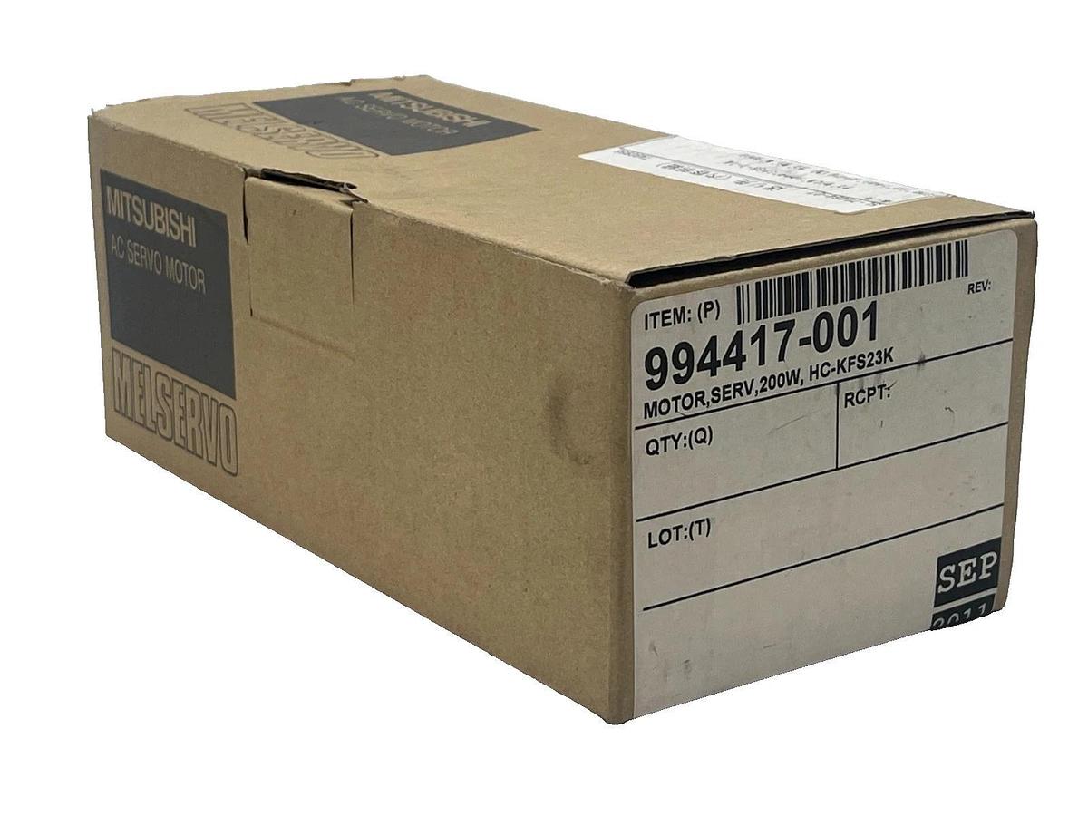 MITSUBISHI HC-KFS23K AC Servo Motor 200W 3000 RPM 3-Phase MELSERVO J3 Series