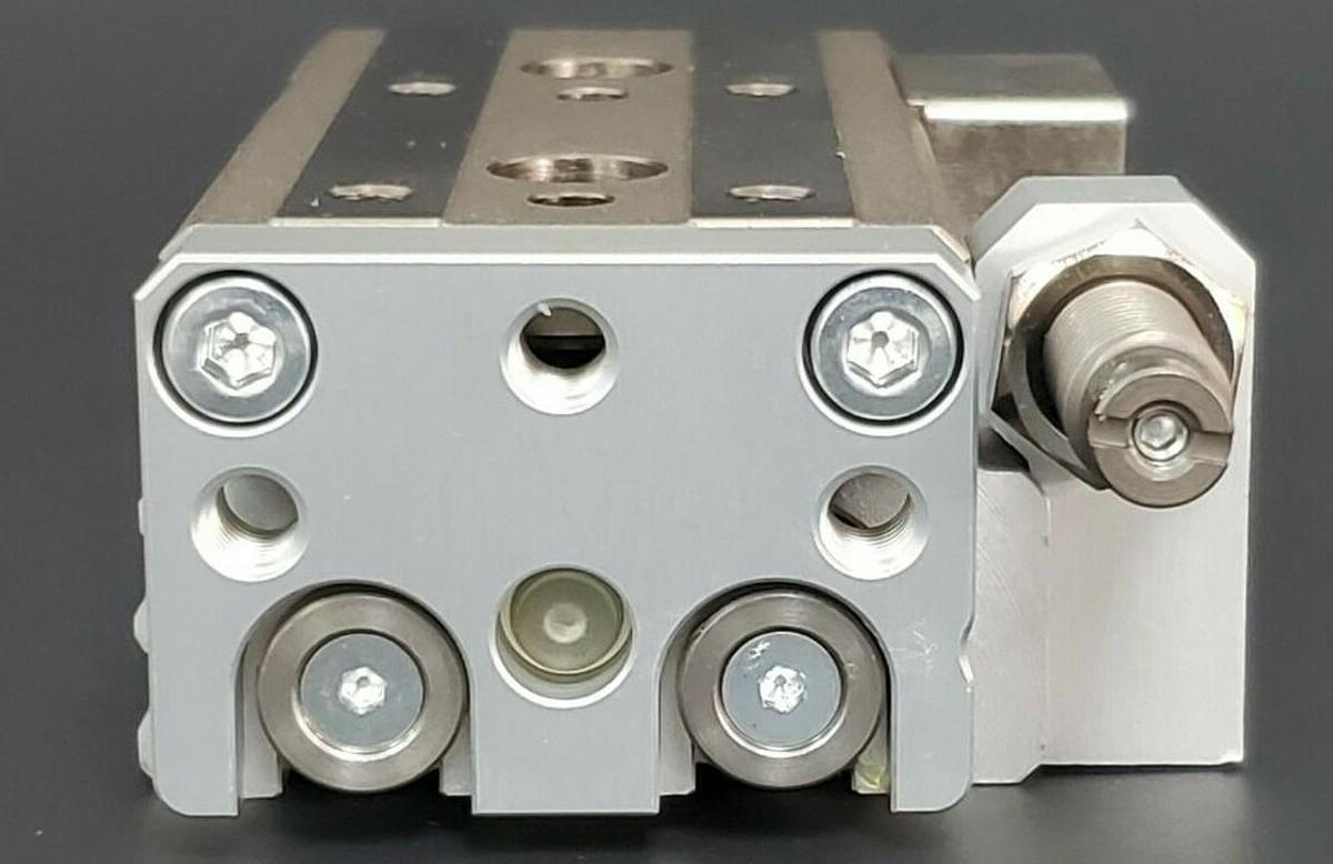 NEW SMC MXQ12L-30BS CYLINDER TABLE SLIDE SHOCK ABSORB MXQ12L30BS
