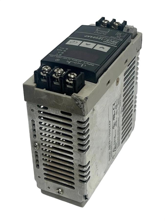 Used Omron S8VS-12024AP Power Supply 24VDC 5A 120W DIN Rail Mount Monitor Display