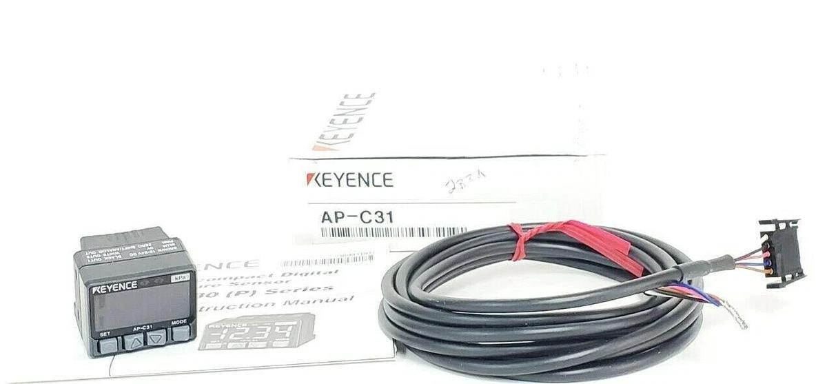 Used NIB KEYENCE AP-C31 PRESSURE SENSOR APC31, 12-24V DC