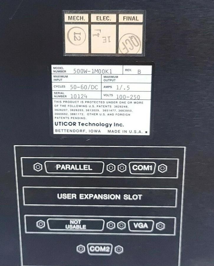 Refurbished REPAIRED AVG UTICOR 500W-1M00K1 MONITOR WITH KEYPAD 500W1M00K1