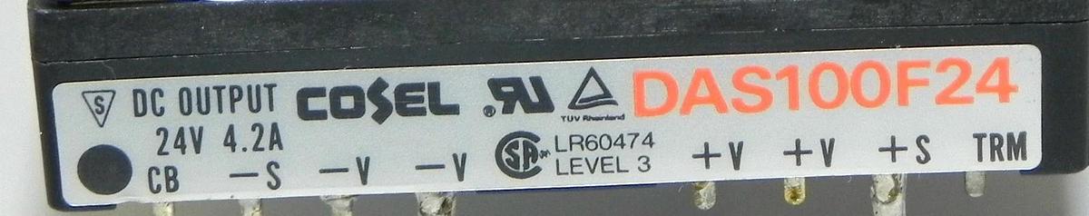 Used COSEL DAS100F24 POWER SUPPLY 24V 4.2A