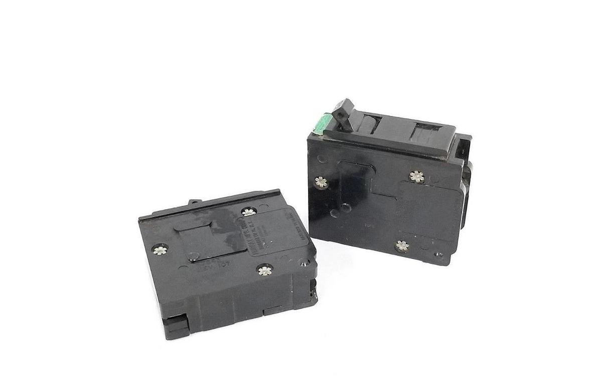 Used LOT OF 2 MURRAY UNDERWRITERS MP115 CIRCUIT BREAKERS EX-89, 47544, STYLE MP, 15A