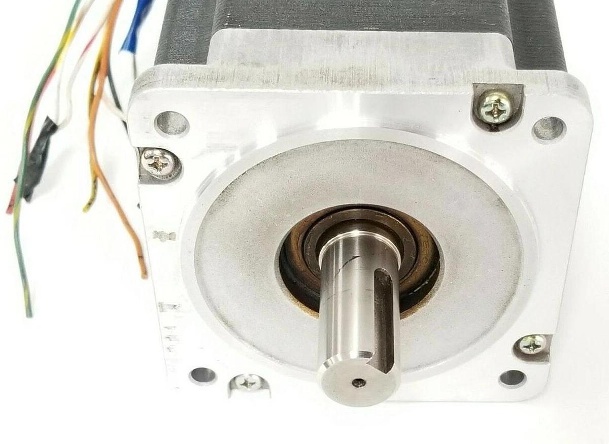 Used APPLIED MOTION PRODUCTS HT34-487 STEP MOTOR 2PH. 1.8 DEG. STEP 3.28VDC 6.3-9.1A
