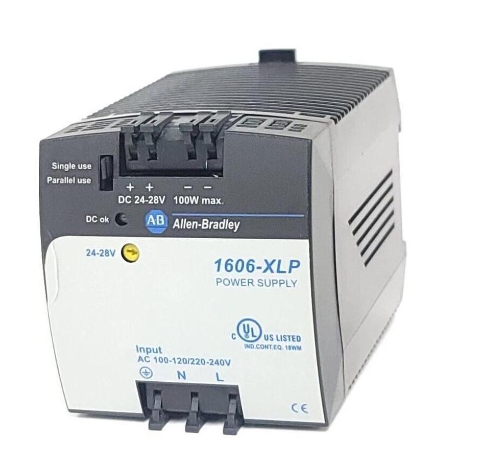 Used ALLEN BRADLEY 1606-XLP100E /A 1606-XLP POWER SUPPLY 50/60Hz 1606XLP100E