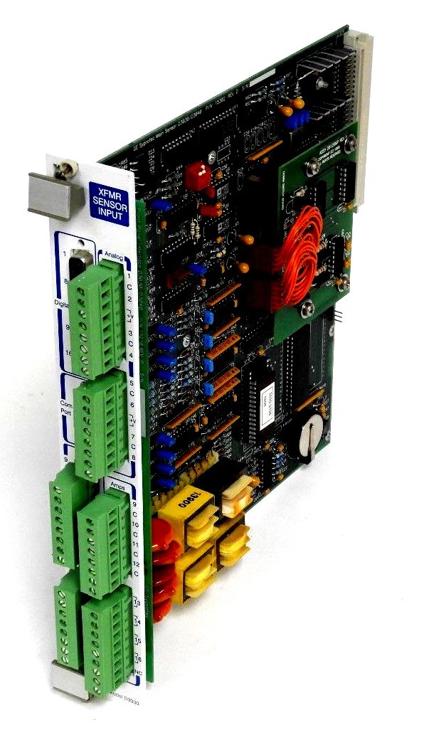 Used GE SYPROTEC 15302 REV. D SENSOR INPUT XFMR BOARD W/ ASSY. 20126MP REV. A SWITCH