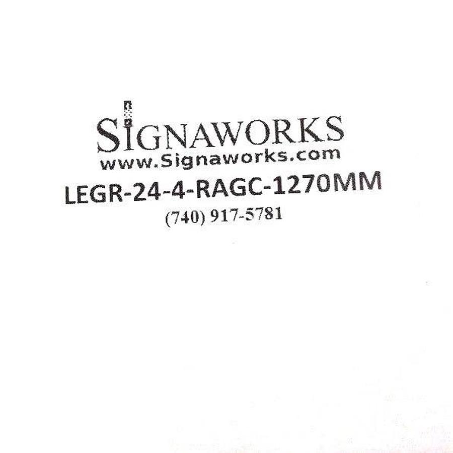 Used NIB SIGNAWORKS LEGR-24-4-RAGC-1270MM SIGNAL STACK LIGHT SPER-32L-24V-RYGW
