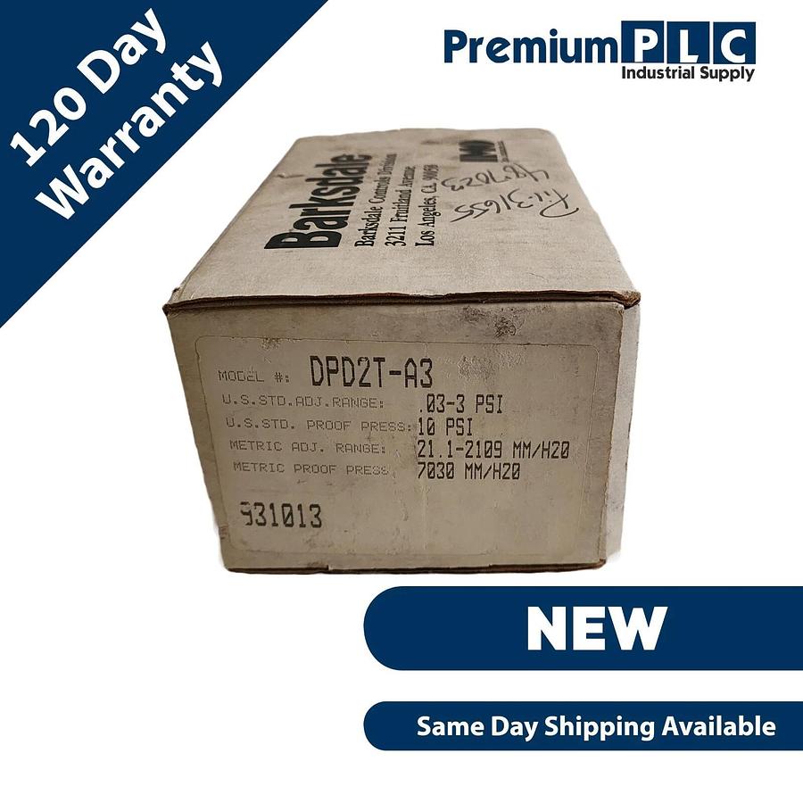 Used NEW BARKSDALE IMO DPD2T-A3 SERIES DPD2T PRESSURE/VACUUM ACTUATED SWITCH DPD2TA3