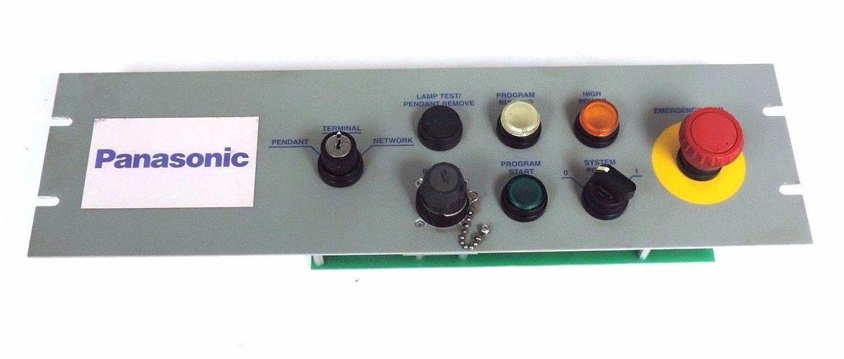Used PANASONIC ADEPT TECH 10330-00375 CONTROL PANEL WITH PUSH BUTTONS 1033000375
