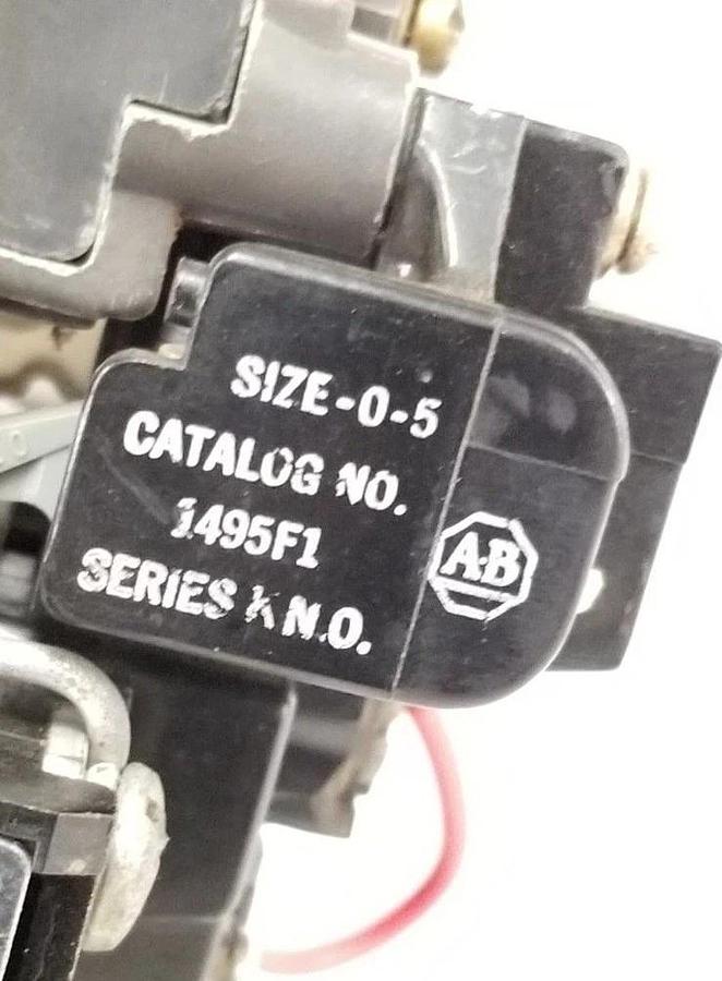 Used ALLEN BRADLEY 709-AOB103 NON-REVERSING STARTER SER. K SIZE: 0 W/ 70A86 COIL