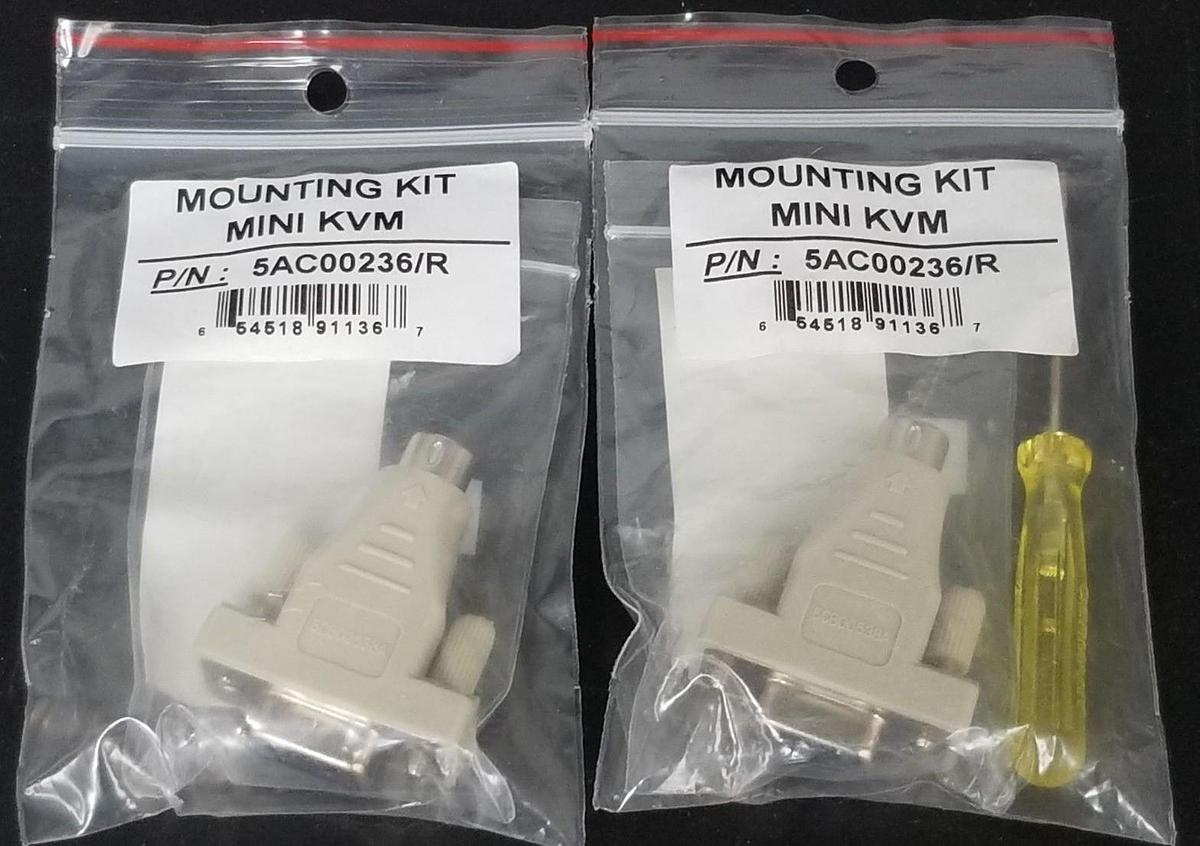 LOT OF 2 NEW GENERIC 5AC00236/R MINI KVM RS232 DOWNLOAD ADAPTOR 5CB00538