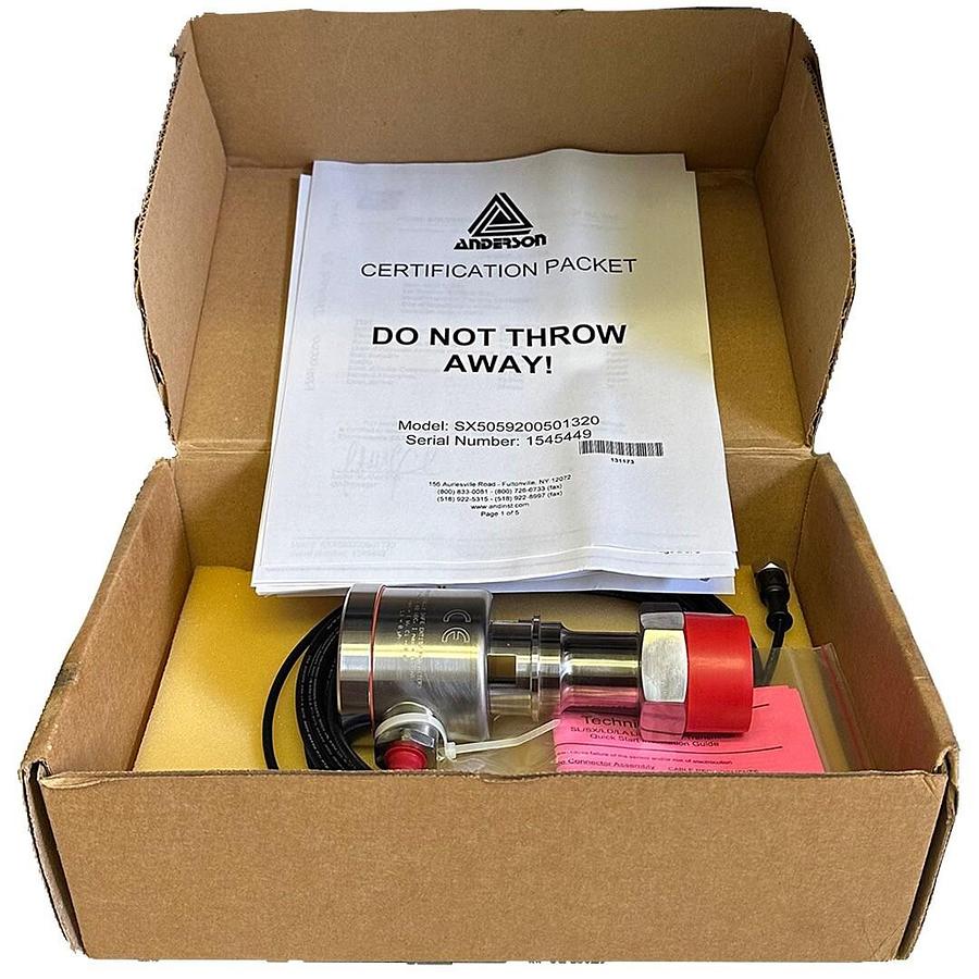 Used NEW ANDERSON SX5059200501320 SX DRIFTLESS PHARMACEUTICAL LEVEL TRANSMITTER
