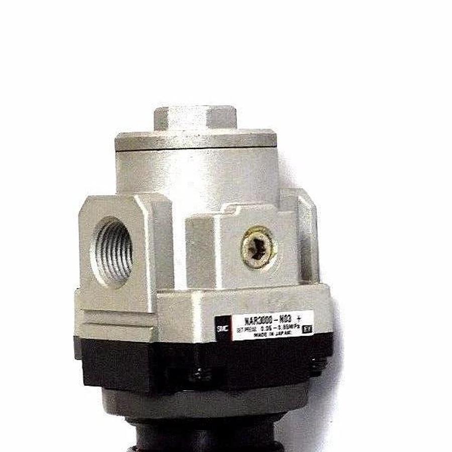 Used SMC NAR3000-N03 PRESSURE REGULATOR W/O GAUGE NAR3000N03
