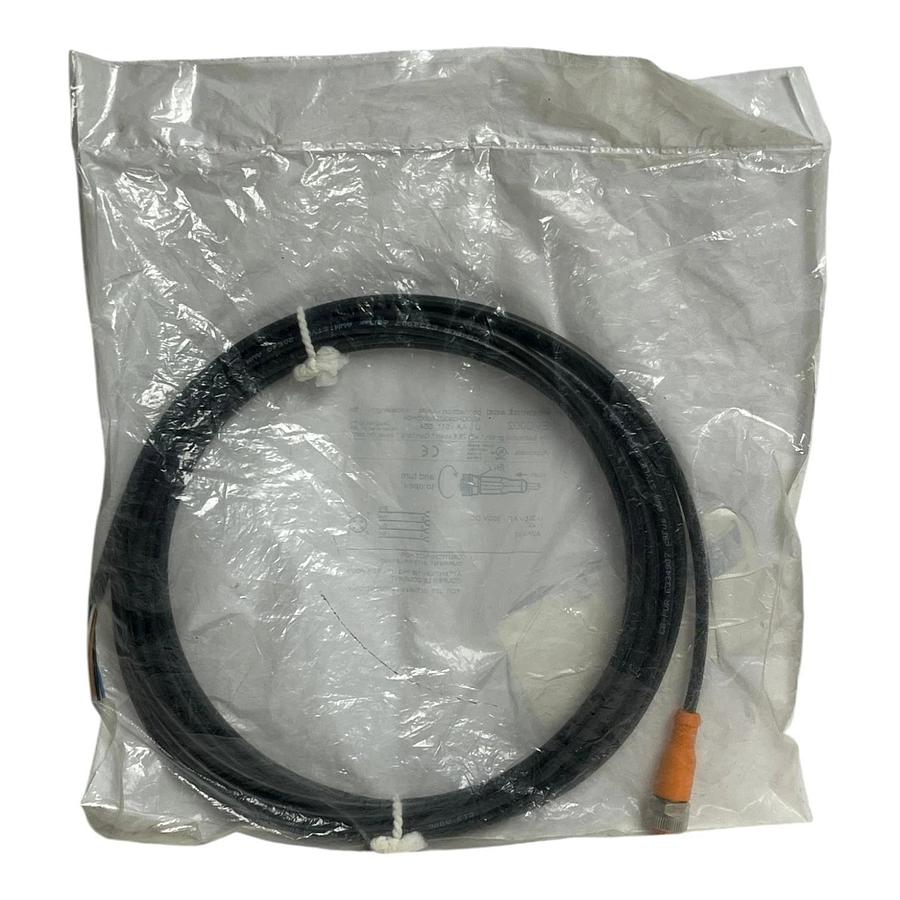 Used New IFM Efector EVC002 ADOGH040MSS0005H04 M12 Female Sensor Cable 5m Sealed