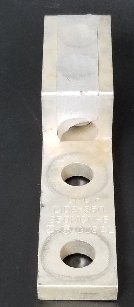 Used CMC CLEVELAND MOTION CONTROL LID2-350 TERMINAL LUG 350MCM-6, CU9AL