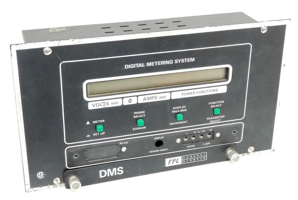 Used FEDERAL PIONEER DMS-CR DIGITAL METERING SYSTEM DISPLAY DMSCR