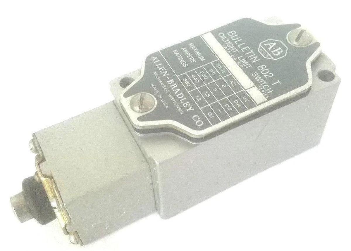 Used ALLEN-BRADLEY KNOX 802-T OILTIGHT LIMIT SWITCH W/ Z-13949 OPERATOR HEAD 802T*