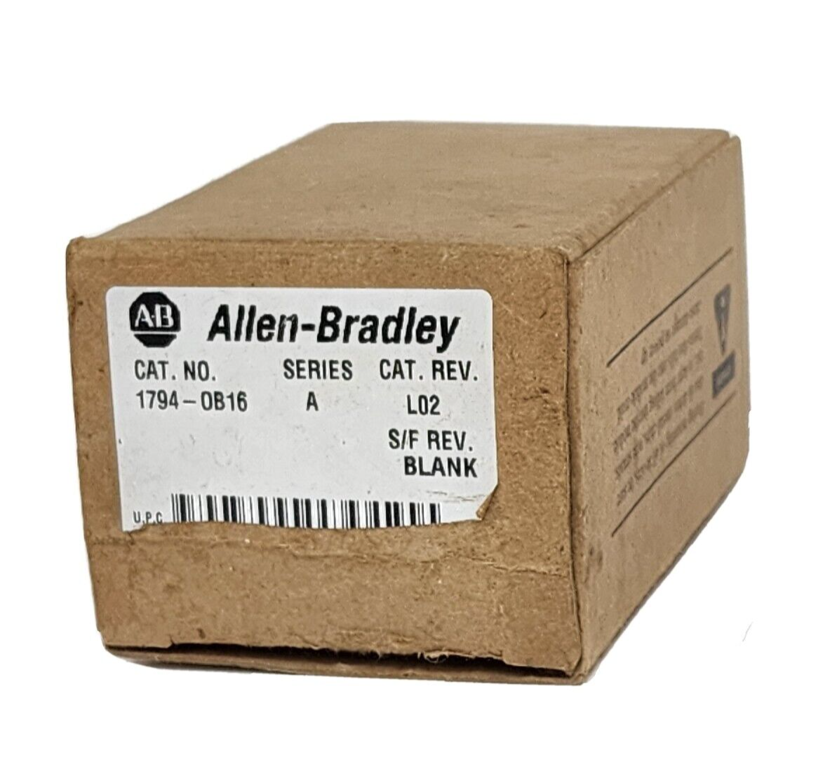 Used NIB ALLEN BRADLEY 1794-OB16 FLEX 16 POINT DIGITAL OUTPUT MODULE SER A